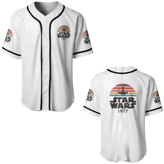 Star Wars 1977 Baseball Jerseys, Star Wars Baseball Jerseys, Disney Star Wars Baseball Jerseys, Disney Baseball Jerseys