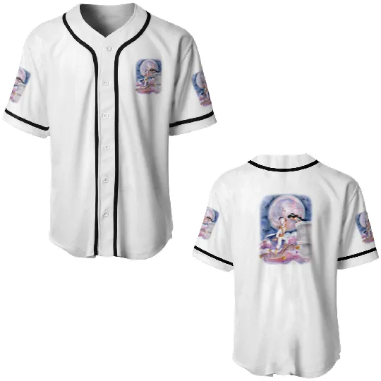 Disney Aladdin Baseball Jerseys, Cute Jasmine & Aladdin Flying Carpet