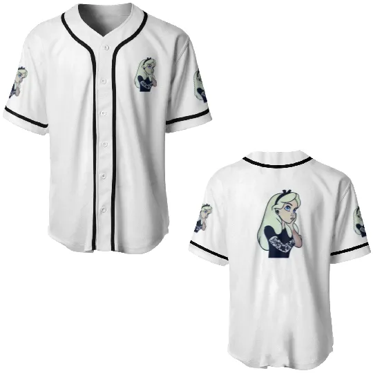Alice punk Baseball Jerseys,Inappropriate Disneyworld Baseball Jerseys