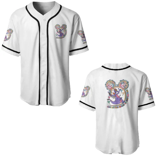 One Little Spark Of Inspiration  Baseball Jerseys, Disney Figment Dragon Baseball Jerseys