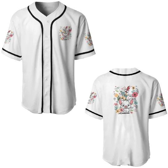 Disney Moana Baseball Jerseys, Disney Moana