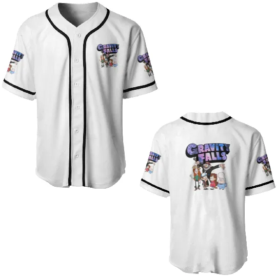Disney Gravity Falls Characters Group Baseball Jerseys, Magic Kingdom Baseball Jerseys