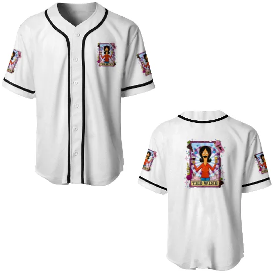 The Wine Linda Belcher Baseball Jerseys Bobs burgers merch