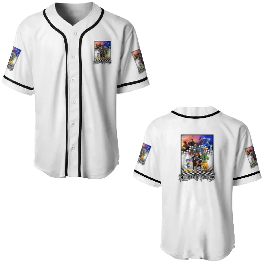 Disney Kingdom Hearts Throne Baseball Jerseys, Kingdom Hearts