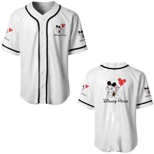 Marie Disney Mode, Marie Cat , Marie Aristocats Baseball Jerseys