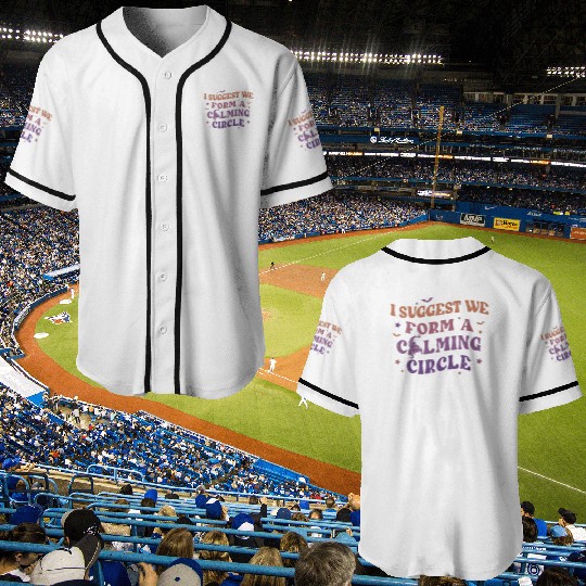 Hocus Pocus I Suggest We Form A Calming Circle Baseball Jerseys, Sanderson Sisters Disney Witches Baseball Jerseys
