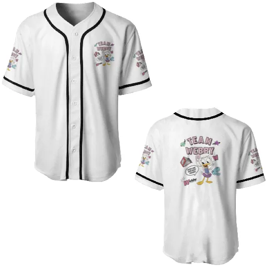 Disney DuckTales, Team Webby Collage Baseball Jerseys, DuckTales Baseball Jerseys