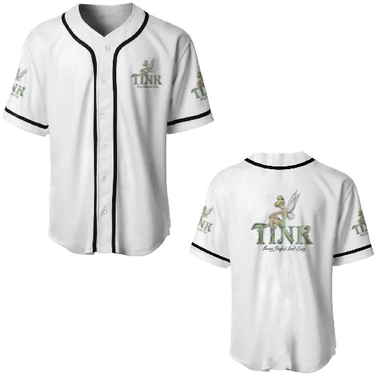 Disney Tinker Bell Baseball Jerseys, Vintage Disney Baseball Jerseys