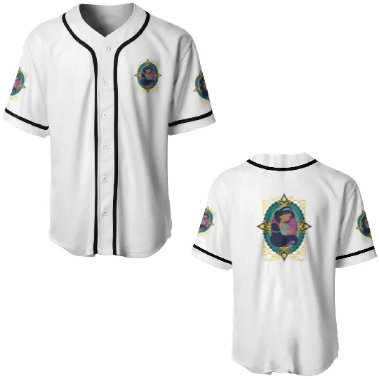 Vintage Princess Jasmine Baseball Jerseys, Retro Disney Princess Baseball Jerseys