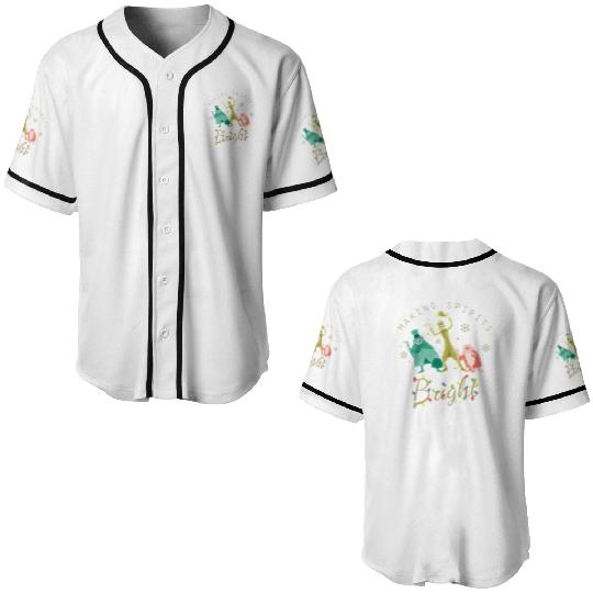 Vintage The Haunted Mansion Baseball Jerseys, Making Spirits Bright Disney Christmas Baseball Jerseys