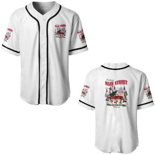 Mickey's Tree Farm Baseball Jerseys, Retro Disney Farm Fresh Baseball Jerseys, Mickey And Friends Baseball Jerseys