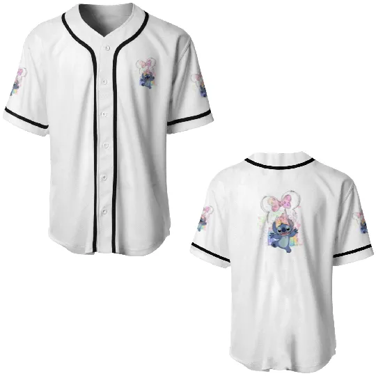 Discover Disney Stitch Baseball Jerseys, Cute Disney Stitch Baseball Jerseys, Stitch Baseball Jerseys, Disney Magic Kingdom Stitch Baseball Jerseys