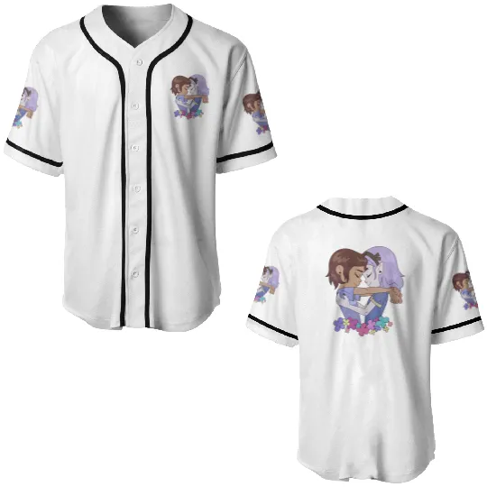 Luz x Amity Baseball Jerseys, Amity x Luz The Owl House, Disney Baseball Jerseys