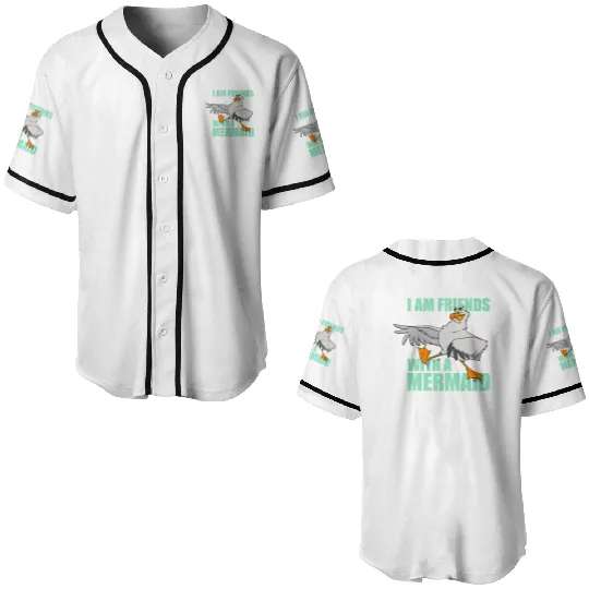 Disney The Little Mermaid Scuttle Friends With A Mermaid Baseball Jerseys, Magic Kingdom Trip