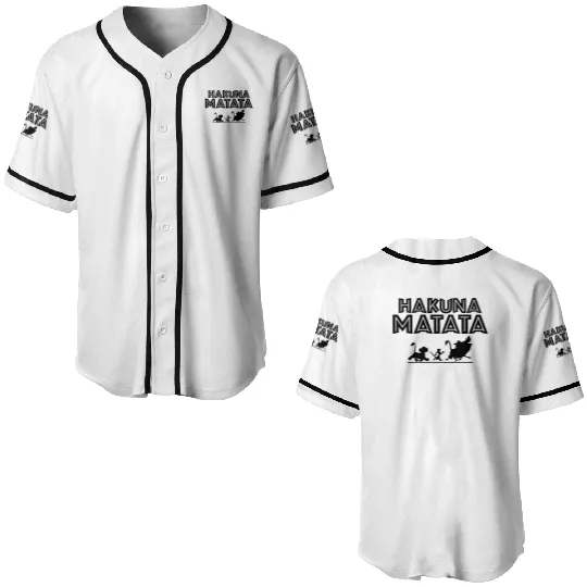 Hakuna Matata Baseball Jerseys, Disney Baseball Jerseys, Lion King Baseball Jerseys, Hakuna Matata Disney Baseball Jerseys