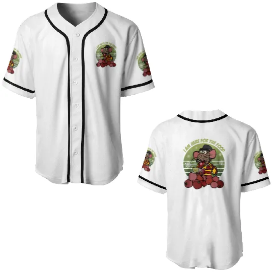 Rizzo the Rat I Am Here For The Food  Baseball Jerseys, Disney The Muppet Christmas Carol Baseball Jerseys