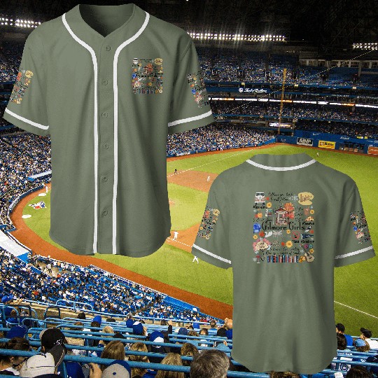 Gilmore Girl Baseball Jerseys, Stars Hollow Connecticut Baseball Jerseys, Lukes coffee Baseball Jerseys, Retro Luke's Diner Baseball Jerseys