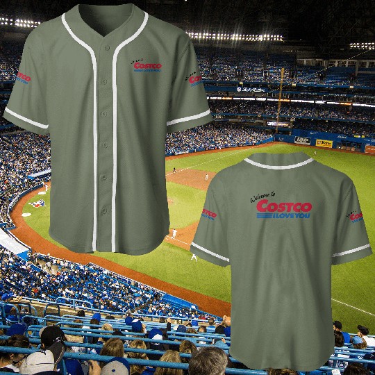 Discover Welcome to COSTCO I Love You Baseball Jerseys, IDIOCRACY Movie Quote Baseball Jerseys, Funny Statement Baseball Jerseys, Unisex Graphic Baseball Jerseys, Costco Lovers Gift