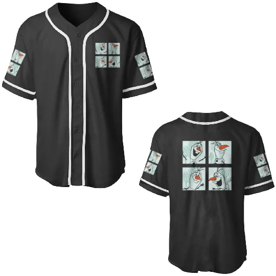 disney frozens 2 Olaf Panels Baseball Jerseys