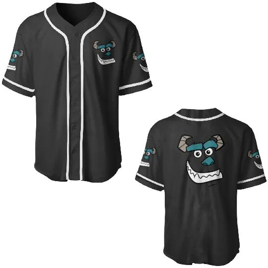 Disney Pixars Monsters Inc. Halloween Sulley Face Costume Baseball Jerseys