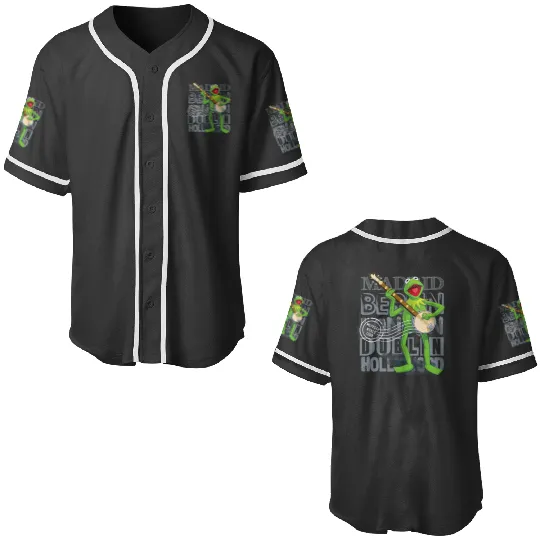 Disney The Muppets Vintages World Tour Kermit Banjo Baseball Jerseys