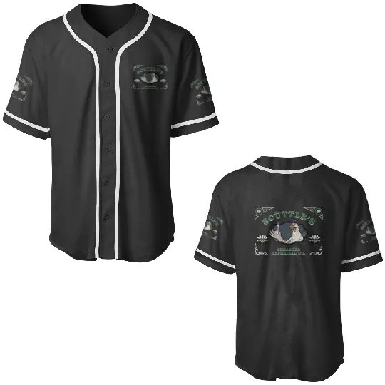 Disney The Little Mermaid Scuttles Treasure Appraisal Co. Baseball Jerseys