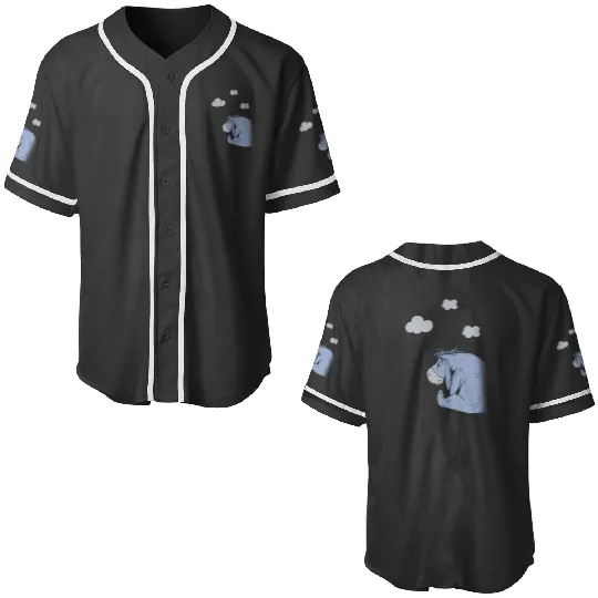 Disney Winnie The Pooh Eeyore In The Clouds Baseball Jerseys