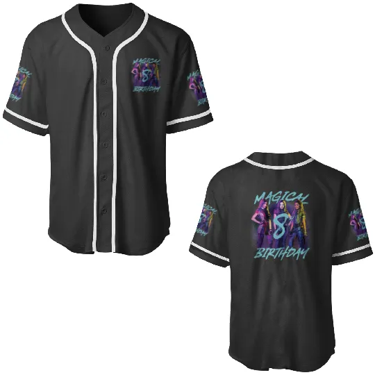 Disney Descendants 3 Magical 8th Birthday Group Baseball Jerseys