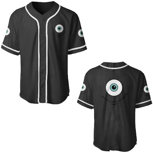 Disney Pixars Monsters Inc. Mike Eye Smile Premium Premium Baseball Jerseys