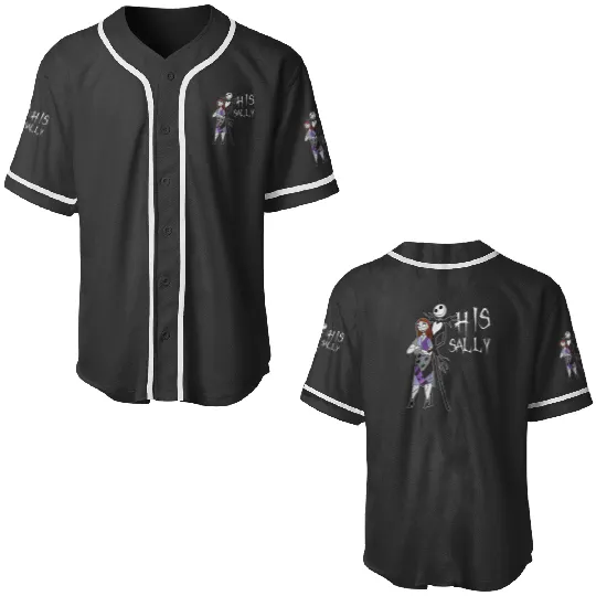Disney The Nightmare Before Christmas His Sally Baseball Jerseys