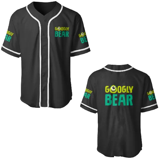 Disney and Pixars Monsters Inc. Mike Wazowski Googly Bear Premium Baseball Jerseys