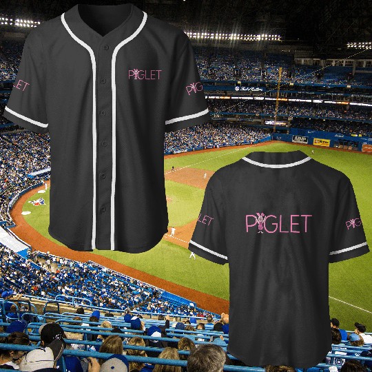 Disney Winnie the Pooh Piglet Lettering Baseball Jerseys