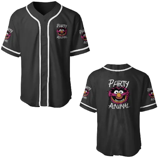 Disney The Muppets Party Animal Vintages Drummer Logo Baseball Jerseys