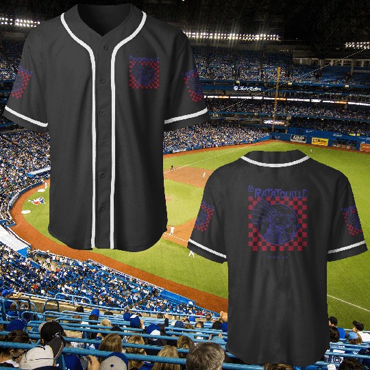 Disney Pixarss Ratatouille Remy Paris Pizza Box Checker Hoodie Pullover Hoodie Baseball Jerseys