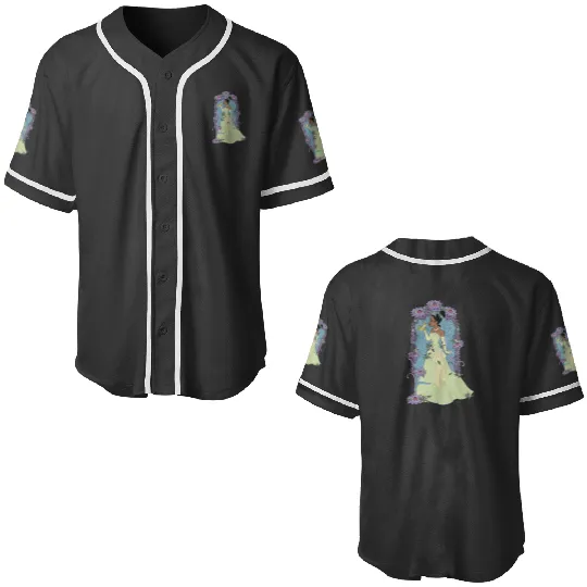 Disney Princess And The Frog Tiana Floral KISSss Baseball Jerseys