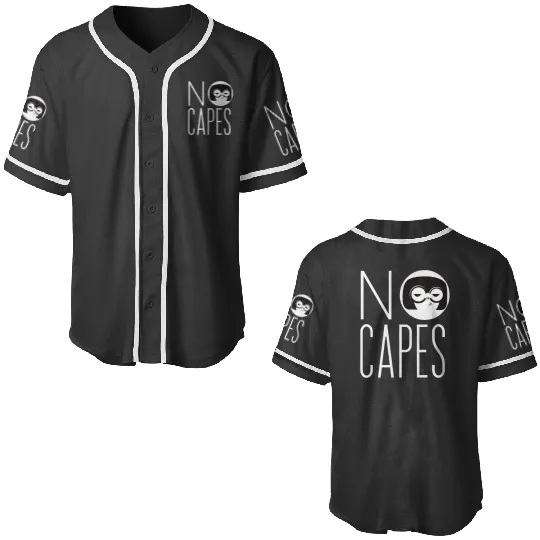 Disney Pixars The Incredibles 2 Edna Mode No Capes Logo Baseball Jerseys
