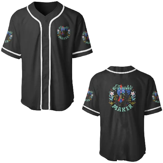 Disney Princess Aladdin Jasmine and Jafar Trouble Maker Baseball Jerseys