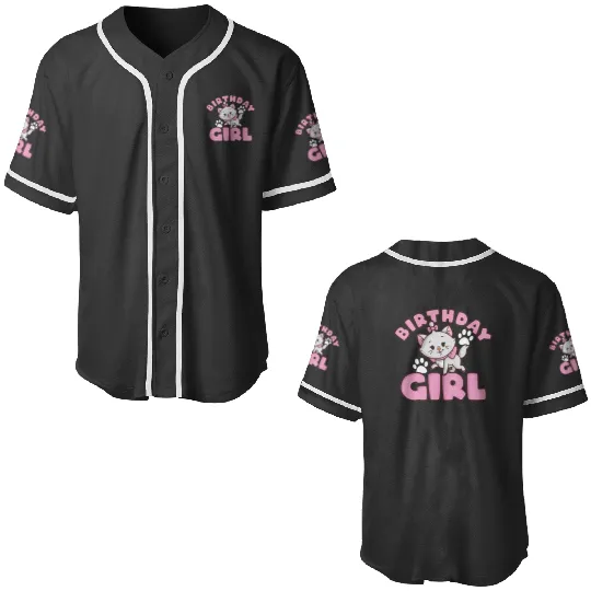 Disney The Aristocats Birthday Girl Cute Marie Logo Baseball Jerseys
