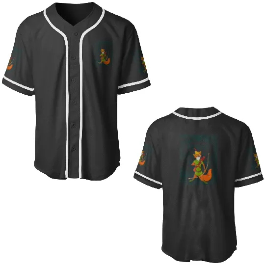 Disney Robin Hood Retro Vintagess Distressed Premium Baseball Jerseys