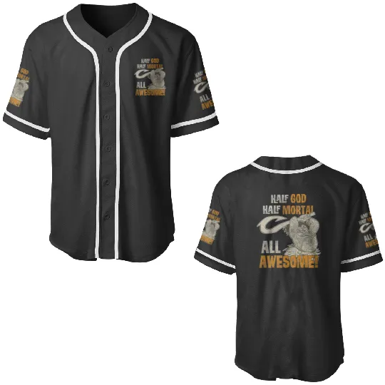 Disney Moana Half God Half Mortal All Awesome  Maui Baseball Jerseys