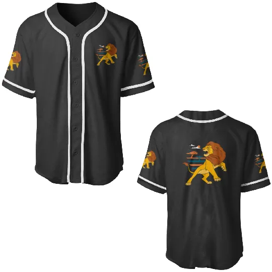 Disney The Lion King Adult Simba Roaring Pride Lands Baseball Jerseys