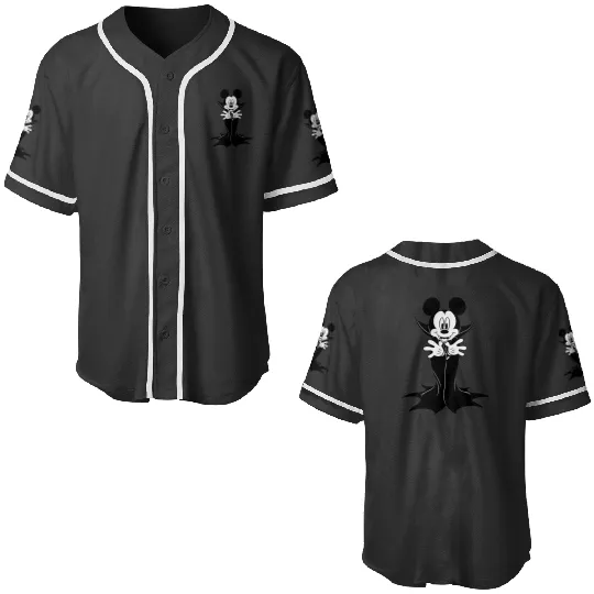 Disney Halloween Mickey Mouse Vampire Big Character Baseball Jerseys