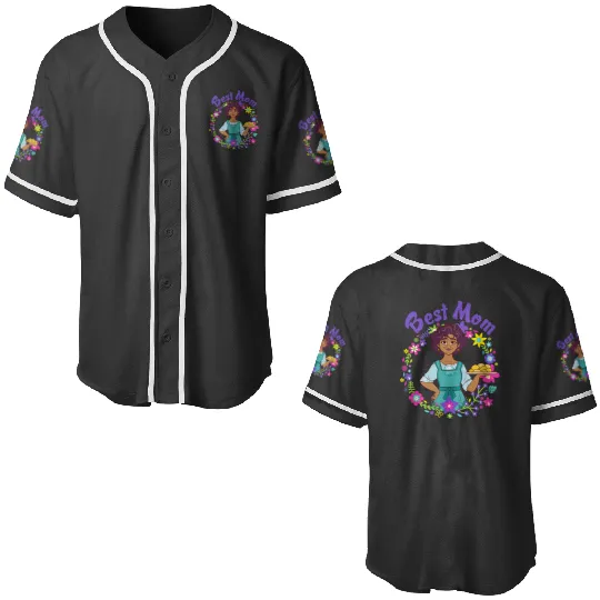 Disney Encanto Julieta Madrigal Best Mom Portrait Baseball Jerseys