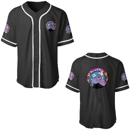 Disney Villains Ursula Scorpio Zodiac Baseball Jerseys