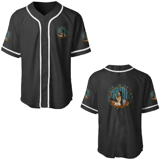 Disney Pocahontas Follow Your Path Circle Text Baseball Jerseys