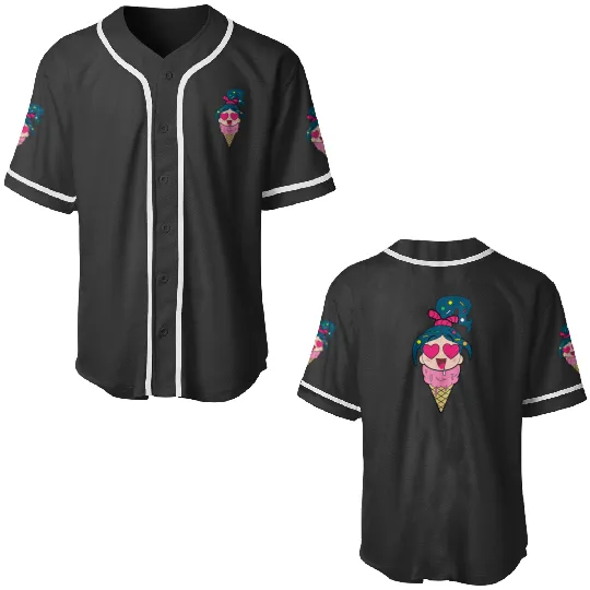 Disney Ralph Breaks the Internet Vanellope Ice Cream Baseball Jerseys