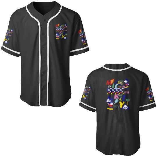 Disney Mickey Mouse  Never Bored Baseball Jerseys