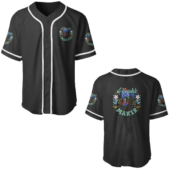 Disney Princess Aladdin Jasmine and Jafar Trouble Maker Baseball Jerseys