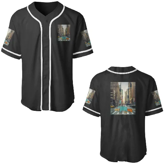 Disney Phineas And Ferb Perry The Platypus Crossing The Road Baseball Jerseys