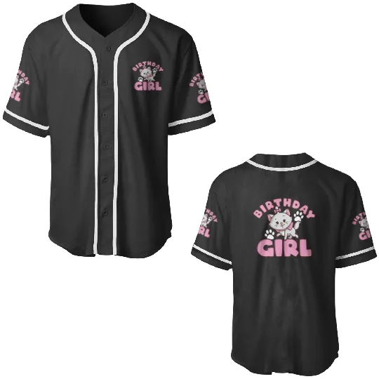 Disney The Aristocats Birthday Girl Cute Marie Logo Baseball Jerseys